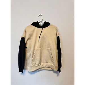 SHEIN color block tan sweater size medium